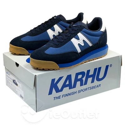 NEW KARHU Mestari Control Low Cut Trainer Tennis Shoe - Dress Blues/Bright White - Image 1 of 4