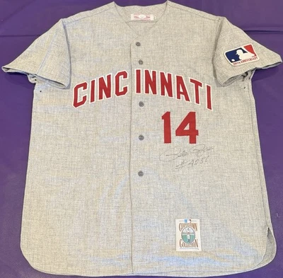 Camiseta deportiva firmada por Mitchell & Ness 1969 auténtica de los Rojos de Cincinnati XL Foto 1 de 4