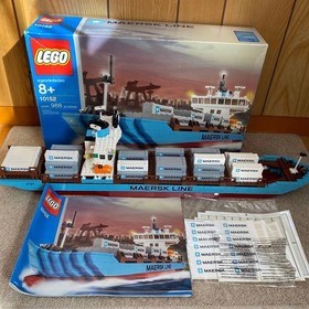LEGO 10152 Maersk Line Container Ship Discontinued Set with Box & Manual
