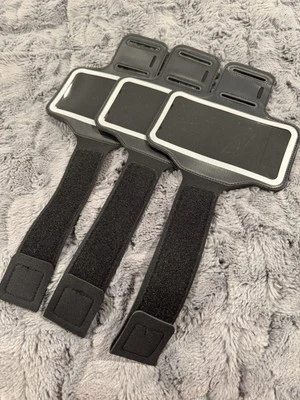(3) Funda Brazalete Deportes Gimnasio Correr Brazos Soporte Teléfono para iPhone y Samsung Foto 1 de 2
