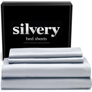 Silver Infused Bed Sheets Set - Award-Winning Self-Cooling Fabric with Self-C... - Bild 1 von 9