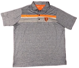 Chicago Bears Antigua Short Sleeve Polo Shirt Men XL Gray Orange - Picture 1 of 5
