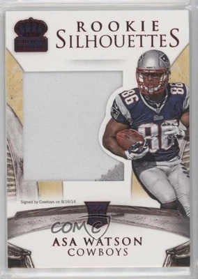 2014 Panini Crown Royale Silhouettes RPS Red /25 Asa Watson #236 Rookie RC - Image 1 of 2