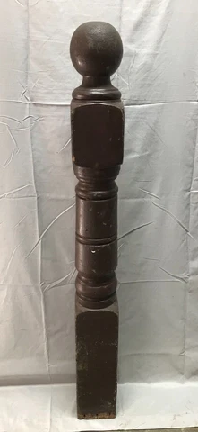 Antique Vintage Interior Turned Wood Newel Post 5x48 Old Staircase 811-23B Cover
