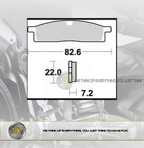 FOR YAMAHA TT R 125 FROM 2000 TO 2007 FRONT BRAKE PADS SEMI METALLIC BRAKING - Picture 1 of 1