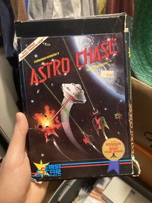 1982 Astro Chase Atari 32k 400/800/XL/XE PC Cassette First Star Software CIB - Image 1 of 3