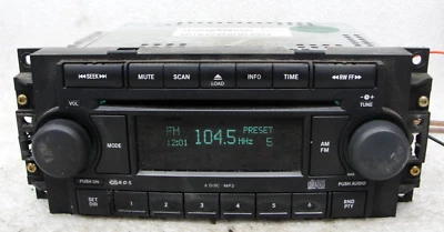 Radio cambiador CD Dodge Chrysler Jeep 6 discos 04-09 RAQ 5091175 Durango Nitro Ram Foto 1 de 4