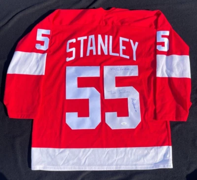 1955 Stanley Cup Champion Detroit Red Wings Multi-Signed CCM Jersey JSA COA - Image 1 of 4