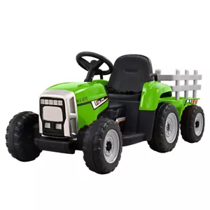 Rigo Ride On Car Tractor Toy Kids Electric Cars 12V Battery Child Toddlers Green - Picture 1 of 9