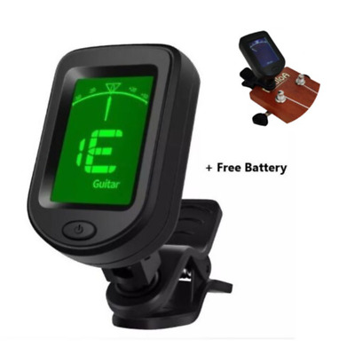 Digital Chromatic LCD Clip-On Tuner For Guitar Ukulele Violin Acoustic Electric • 8.66£