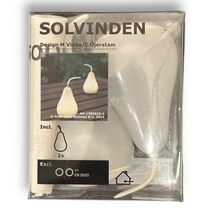 Ikea Solvinden Pear LED Lights 4 " Battery operated White Pack of 2 NEW 22217 - Picture 1 of 10