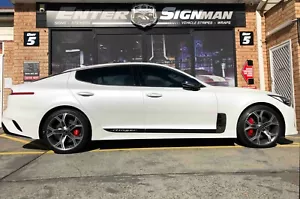 ESM Side Stripes to fit KIA STINGER - Gloss Black Only - Avery Wrap Vinyl - Picture 1 of 2
