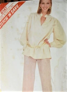 VTG McCalls 8147 Womens 6-8-10 Very Loose TUNIC TOP & Elastic Pants EASY Pattern - Picture 1 of 2