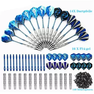 Darts Set 14 Softdart Pfeile mit 16 Flight 140 Dartspitzen 18g Dartpfeile Set / - Bild 1 von 15