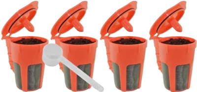 (4) Filtros reutilizables Keurig 2.0 K-Carafe, (1) cuchara de café perfecta Foto 1 de 3