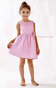 Lilly Pulitzer NWT Girls Georgina Dress Pink Tropics Seersucker $98 Size 14 - Picture 1 of 24