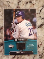 2005 Upper Deck UD Portraits Jersey Emerald #4 Troy Glaus /99