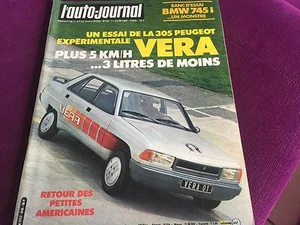 AUTO JOURNAL N°10 ANNEE 1980 PEUGEOT VERA 305 BMW 745 I - Picture 1 of 1