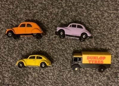Rare Dunlop Tyre Van vintage Corgi Toy Truck Lorry Citroën C2 Volkswagen Beetle - Image 1 of 4