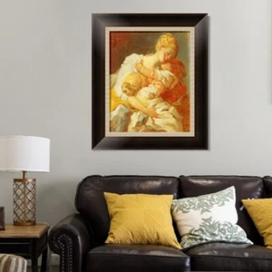 Arte de pared enmarcado madre besos dorados celos de la infancia por Jean Honore Fragonard - Imagen 1 de 9