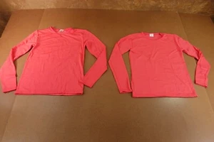 Rocky Girls Size XL Pink Fleece Lined Long Sleeve Crew Neck Tees 2 Pieces New - Picture 1 of 3