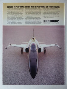 9/1984 PUB NORTHROP F-20 TIGERSHARK USAF TACTICAL FIGHTER ORIGINAL ANZEIGE - Bild 1 von 1