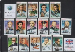 WC1_26937.BRITISH COL.:ANTARCTICA. 1973 FAMOUS MEN set. Sc.45a-59a. MNH - Picture 1 of 1