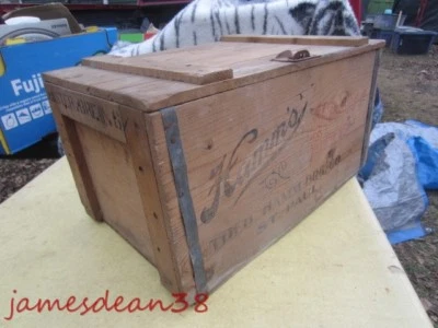 HAMMS MASTER BREW WOOD WOODEN BEER CRATE CASE - Image 1 of 4