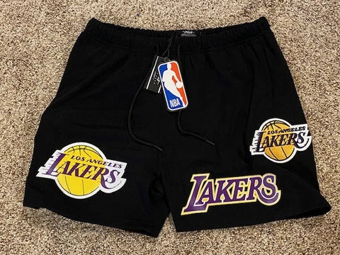 $80 Men's Los Angeles Lakers Mesh Shorts by Pro Standard L or 2XL NBA Pockets Cover