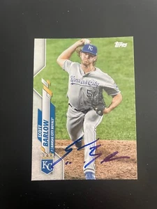 Scott Barlow Signed Autographed 2020 Topps Base Card Kansas City Royals - Picture 1 of 2