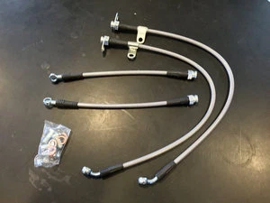 Techna-Fit Stainless Steel Brake Line Kit FRONT - fits 2017-2020 Fiat 124 Spider - Image 1 of 1