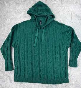 Torrid Damen 4X Grün Zopfmuster Hoodie Pullover Übergröße Pulli - Bild 1 von 7