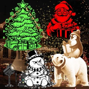2025 Verbesserter 12 in 1 Weihnachten Projektor Licht Außen, HD Dynamische Dekoration... - Bild 1 von 8