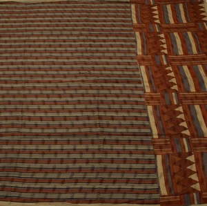 Sushila Vintage Indian Saree Pure Georgette Silk Printed 5 Yard Craft Fabric - Picture 1 of 10