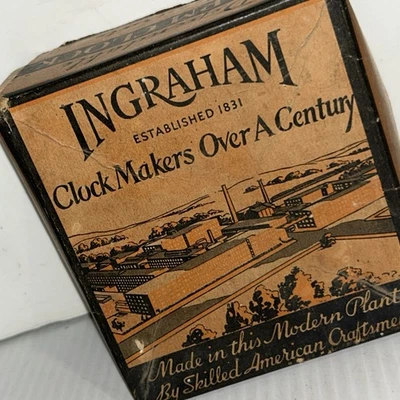 Ingraham Clock Box Only for Cheerio Alarm Clock 1930s Empty/244e - Image 1 of 4