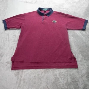 Vintage Hard Rock Cafe San Antonio Outer Banks Polo Shirt Mens Large Red Blue - Picture 1 of 12