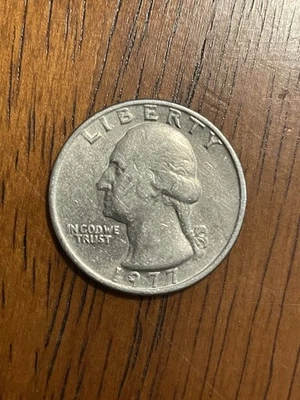 1977 Washington Quarter Coin No Mint Mark Error - Image 1 of 4