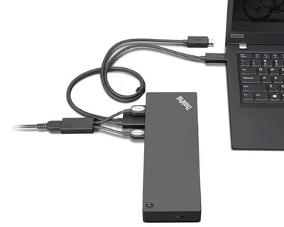 Lenovo ThinkPad Thunderbolt 3 Dock Generation 2 135W - Schwarz (40ANY230EU) - Bild 1 von 2