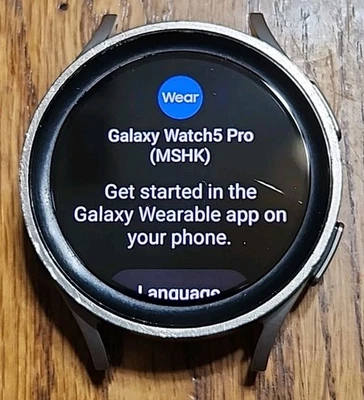 Samsung - Galaxy Watch 5 Pro Titanium Smartwatch 45mm BT No Band - Image 1 of 4