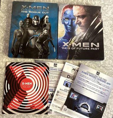 X-MEN Days of Future Past Lot Rogue Cut MARVEL BluRay SteelBook Set REGION FREE - Image 1 of 4