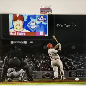 Autographed/Signed MATT STAIRS Moon Shot Phillies 16x20 Baseball Photo JSA COA - Picture 1 of 1