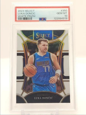 LUKA DONCIC 2023-24 SELECT MEZZANINE BLANCO PRIZM/149 PSA 10 Q5492 Foto 1 de 2