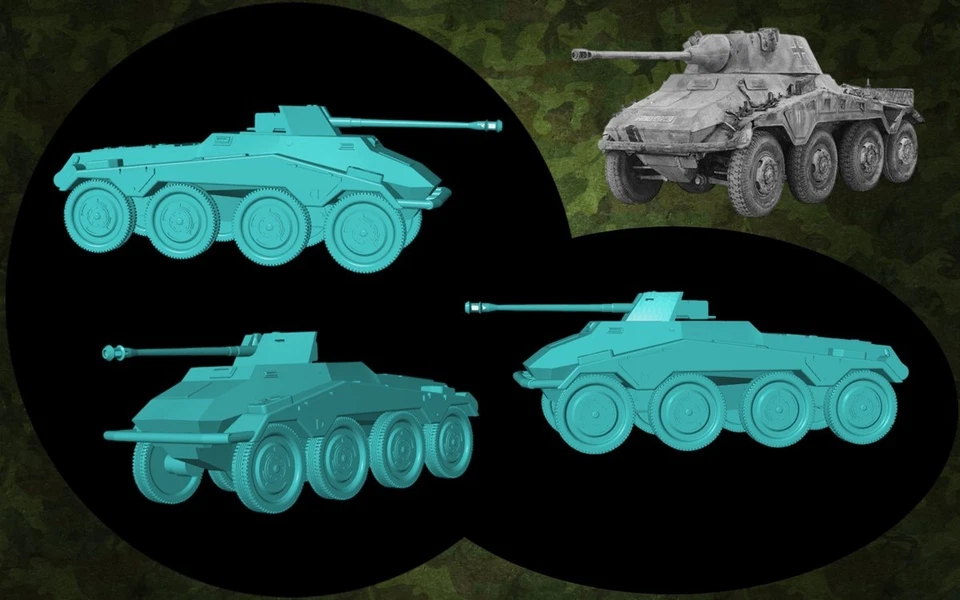 Kit maqueta para montar y pintar - Vehículo militar . Sd.Kfz 234  - 1/72 - Imagen 1 de 3