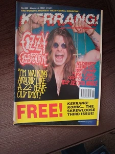 Kerrang Magazine Issue 383, March 1992, Ozzy Osbourne UK . Comic Present. - Picture 1 of 2
