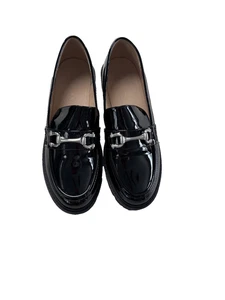 Zapatos Journee Jessamey para mujer talla 7,5 charol mocasín suela gruesa sin cordones - Imagen 1 de 15