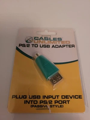 USB A FEMALE To PS2 MALE Adapter ADP-5200 MICE AND KEYBOARD - Image 1 of 4