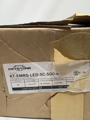 (12) KEYSTONE EMERGENCY LED DRIVER(s) KT-EMRG-LED-5C-500-K1 Lot of 12 - Image 1 of 4