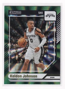 2024 Donruss Keldon Johnson #145 - Green Laser Holo | Spurs - Picture 1 of 3