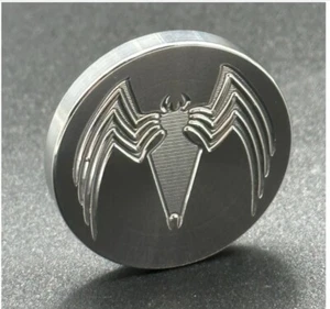 Golf Ball Marker - Venom Spider - Stainless Steel - Picture 1 of 2