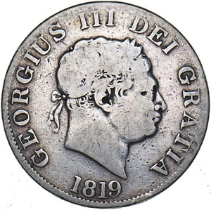 1819 Halfcrown - George III British Silver Coin - Picture 1 of 2